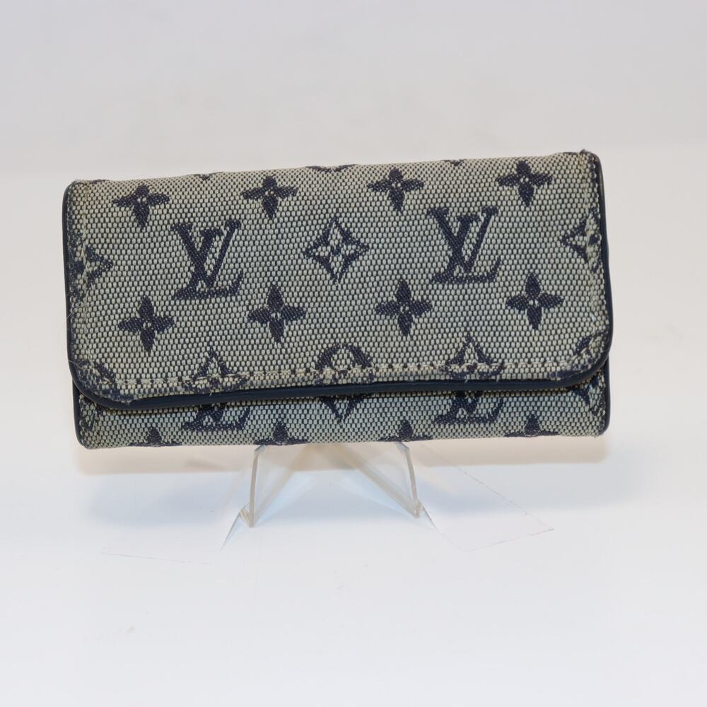 Louis‎ Vuitton Monogram Denim 4 Ring Key Holder